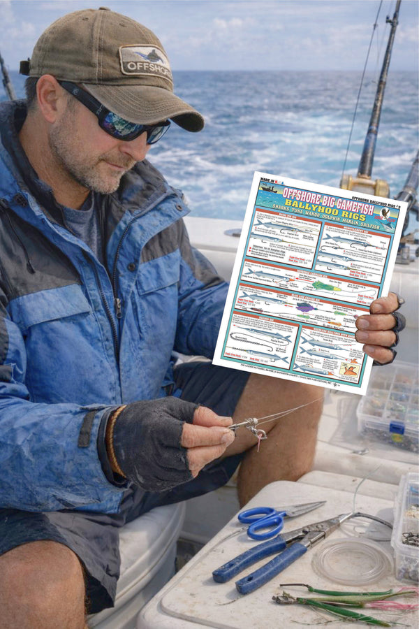 Fish Rigging Chart Fishermen's Offshore Big Gamefish Bait Rigging #3 (Ballyhoo Rigs) - Wa ...