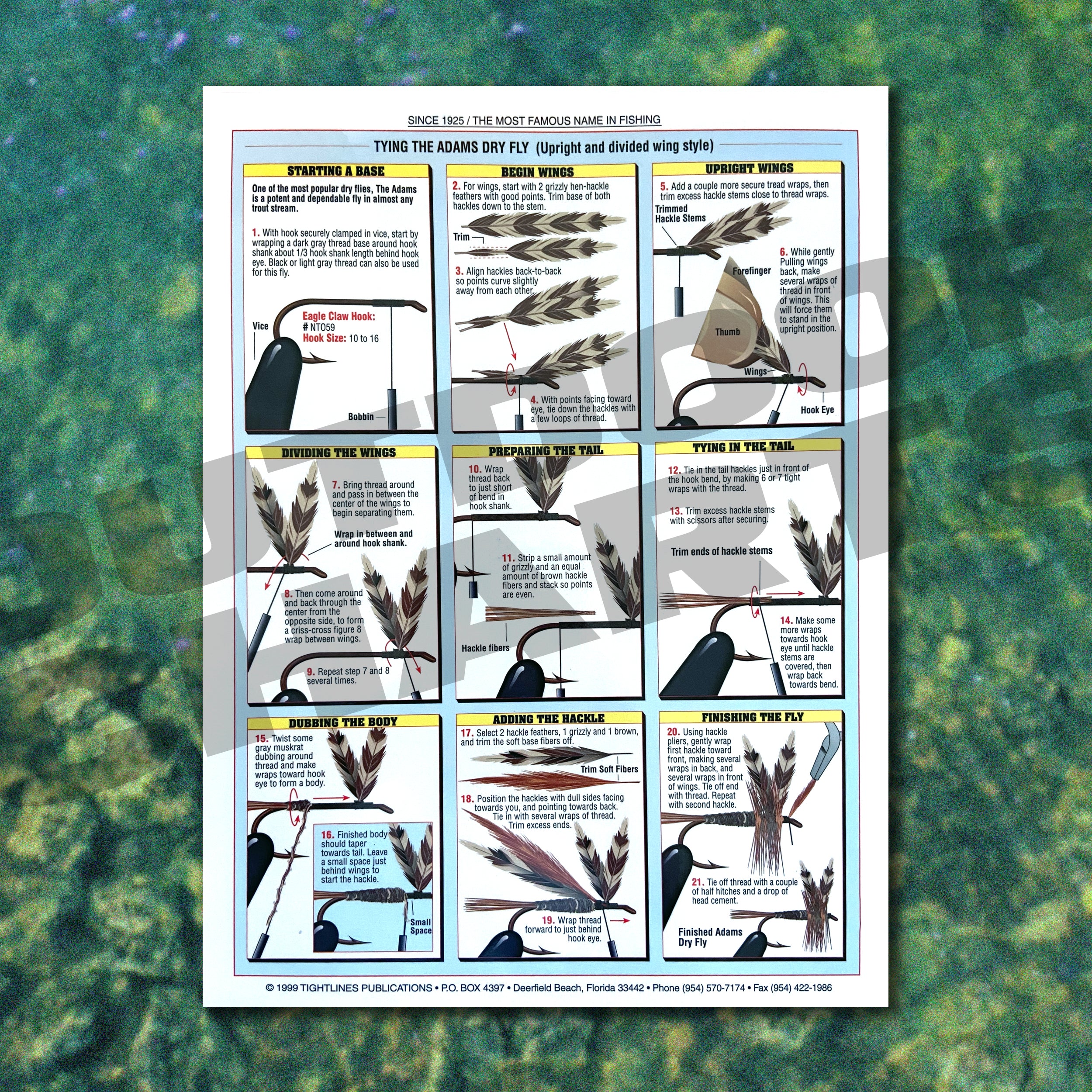 Basic Fly Tying Guide #1 (Tying Dry Flies) - Waterproof Reference to 1 ...