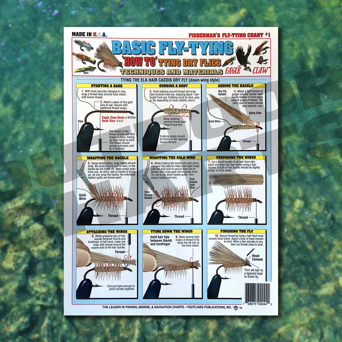 Basic Fly Tying Guide #1 (Tying Dry Flies) - Waterproof Reference to 1 ...