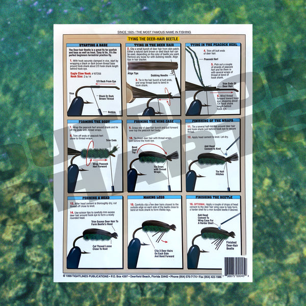Basic Fly Tying Guide #2 (Nymphs And Terrestrials) - Waterproof Refere ...