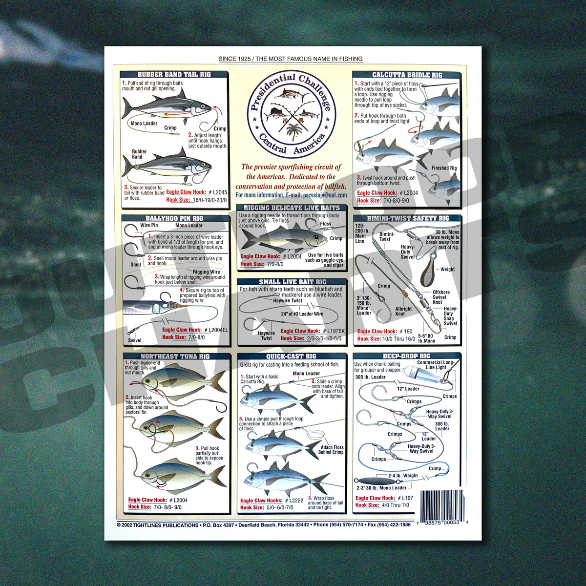 Fish Rigging Chart Fishermen's Offshore Big Gamefish Bait Rigging #6 (Circle Hook Rigs ...