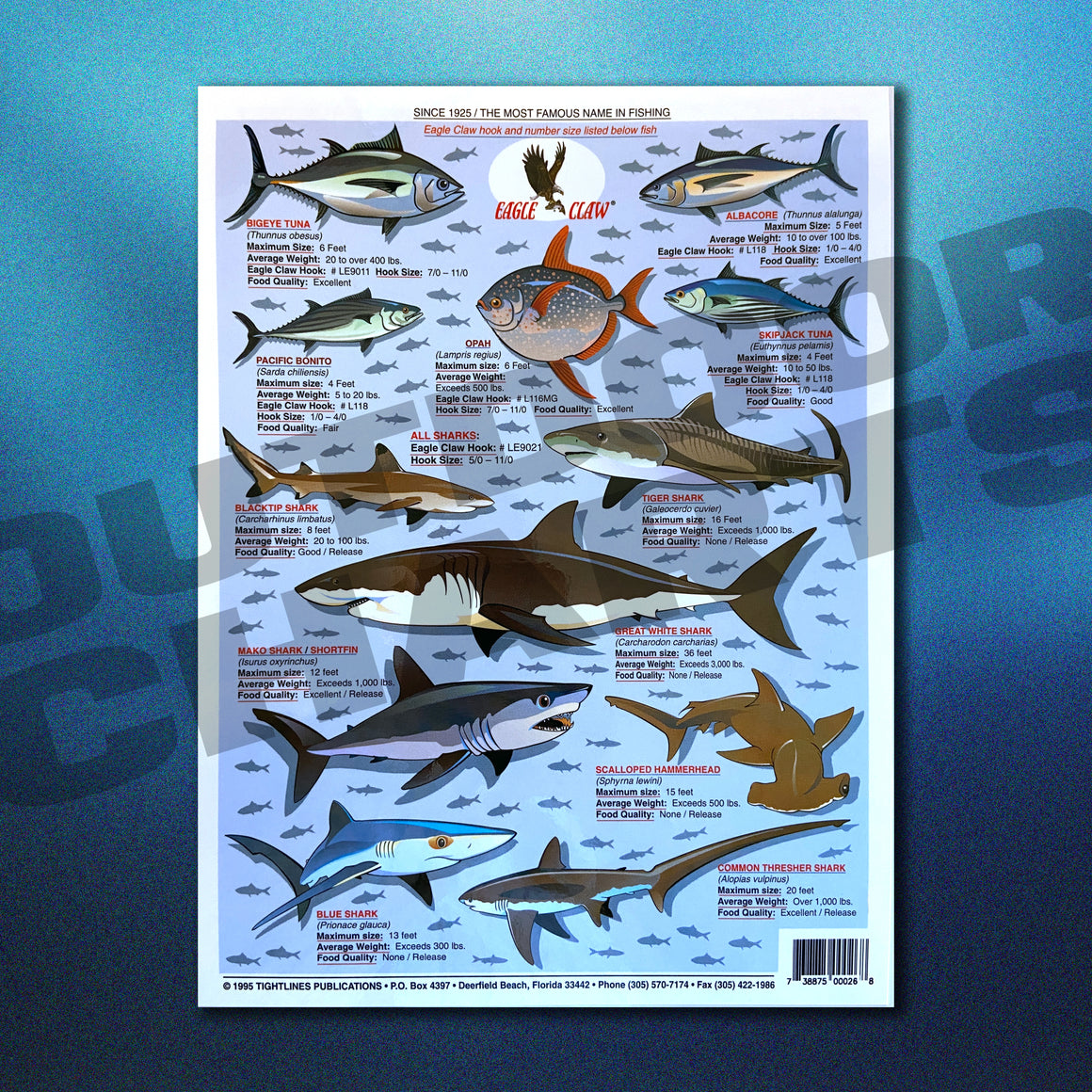 Washington Fish Chart Saltwater Fishing Charts – Outdoor Charts